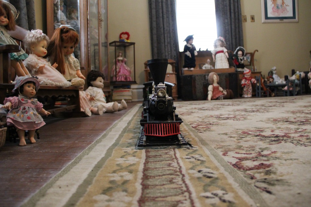 Dolls and Train at Rose Hill Manor