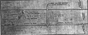 1936.11.21 Beaumont Enterprise photo map of tugs edit