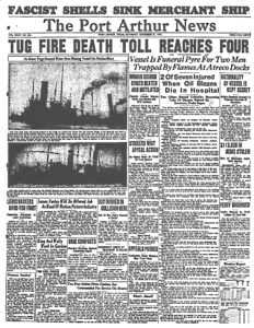 1936.11.21 Port Arthur News Tog fire death toll reaches four (full)